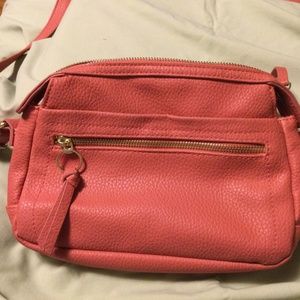 Casual Pink adjustable 54” strap pocketbook